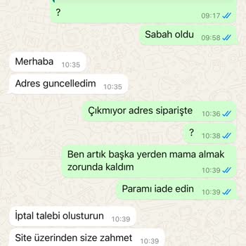 İnternetten Mama Siparişi Kabusu: Gönderilmeyen Ürün Ve İletişimsizlik
