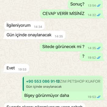 İnternetten Mama Siparişi Kabusu: Gönderilmeyen Ürün Ve İletişimsizlik