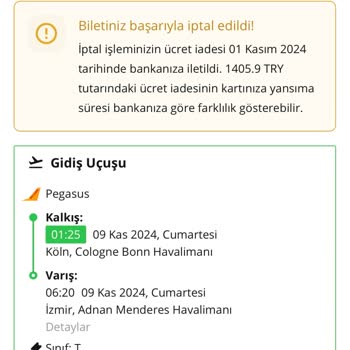 İptal Edilen Biletlerde Haksız Kesinti