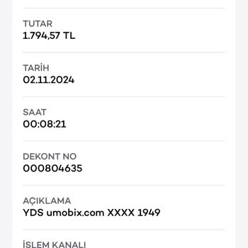 Umobix.com'dan Habersiz Para Çekimi Şoku