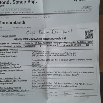 İzinsiz Yapılan Kasko Ve İletişim Sorunları