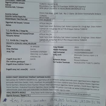 İzinsiz Yapılan Kasko Ve İletişim Sorunları