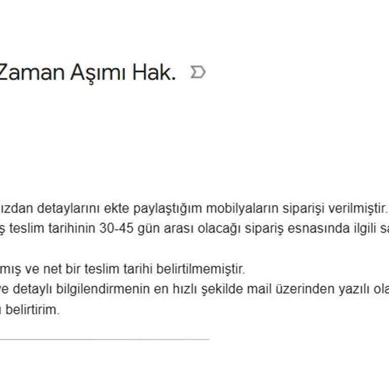 Konfor Mobilya'dan Teslimat Sorunu Ve İletişim Eksikliği