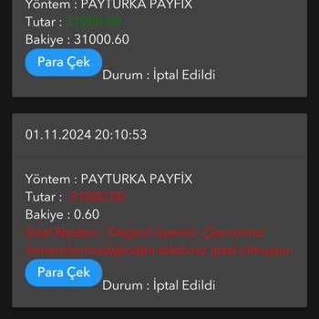 Kolaybet'te Sürekli Çevrim İsteği Ve Para Çekme Sorunları