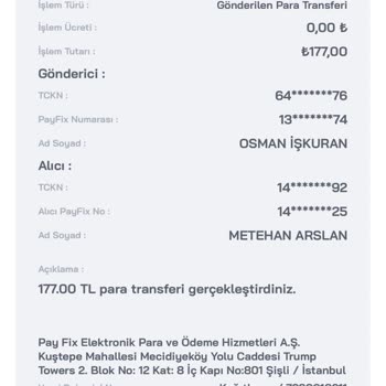 Para Transferi Sorunu: Hesaba Geçmeyen 175 TL