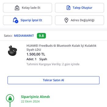 13 Gün Geçti, Kulaklık Hâlâ Kargoya Verilmedi!