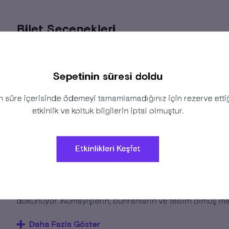 Pop-up Sorunu Yüzünden Bilet Alamama Sorunu