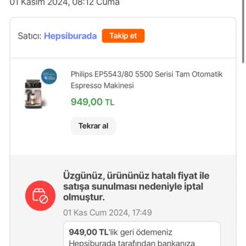Hepsiburada'dan Beklenmedik Sipariş İptali: Hayal Kırıklığı Ve Mağduriyet