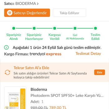 Bozuk Gelen Bioderma Krem Hayal Kırıklığı Yarattı