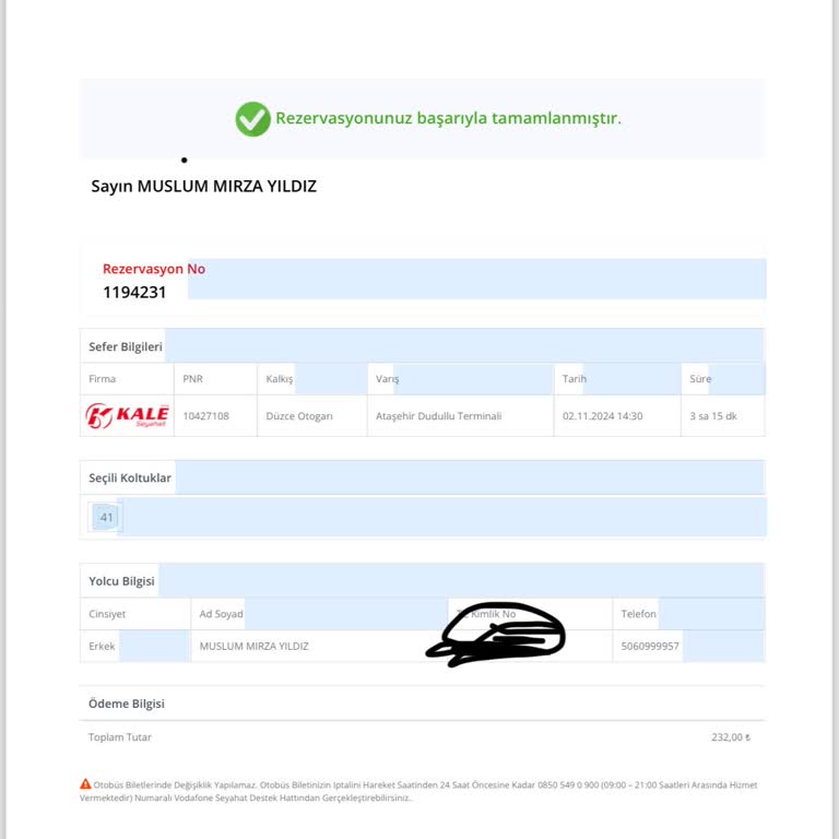 İptal Edilen Bilet Ve Yetersiz Müşteri Hizmetleri