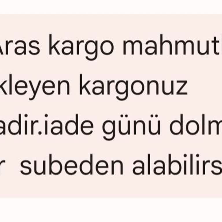 Aras Kargo'nun Sürekli Teslimat Sorunu