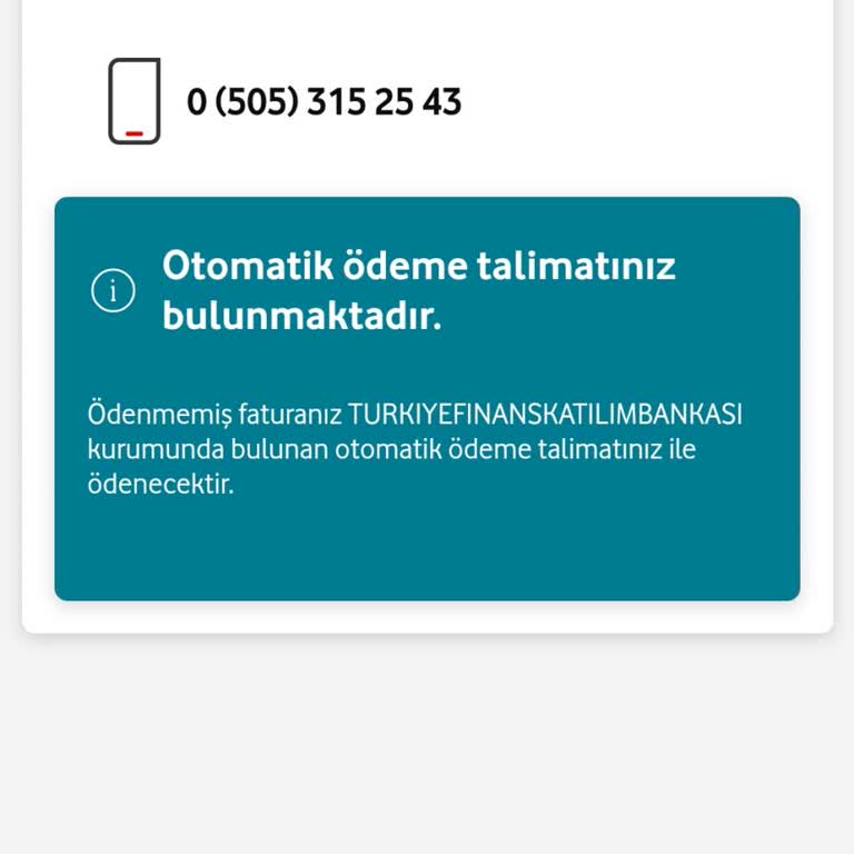 Otomatik Fatura Talimatı İptal Edilemiyor: Türkiye Finans Ve Vodafone'a Şikayet