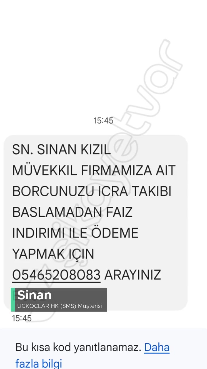 Uckoclar Hk (SMS) Şüpheli SMS! videonun kapak resmi