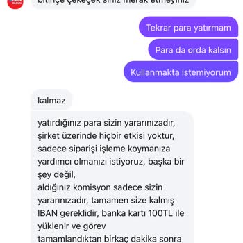 Görev Tamamlanmasına Rağmen Para İadesi Yapılmıyor