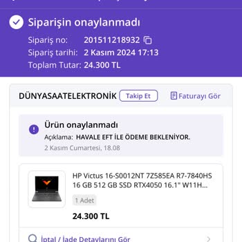 N11 Üzerinden Yanıltıcı Arama Ve Havale Talebi