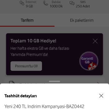 Vodafone Taahhüt Ve Fatura Sorunu