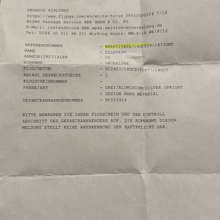 Kayıp Bagaj Ve İlgisiz Müşteri Hizmetleri