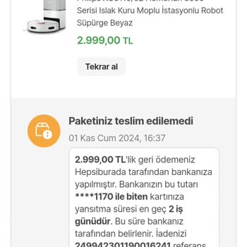 Kargodaki Ürünün İptali Ve Müşteri Hizmetleri Sorunu