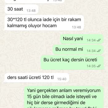 Haksız Ücret İadesi İtirazı