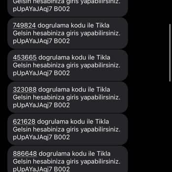İzinsiz Gönderilen Kodlar
