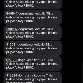 İzinsiz Gönderilen Kodlar
