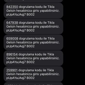 İzinsiz Gönderilen Kodlar