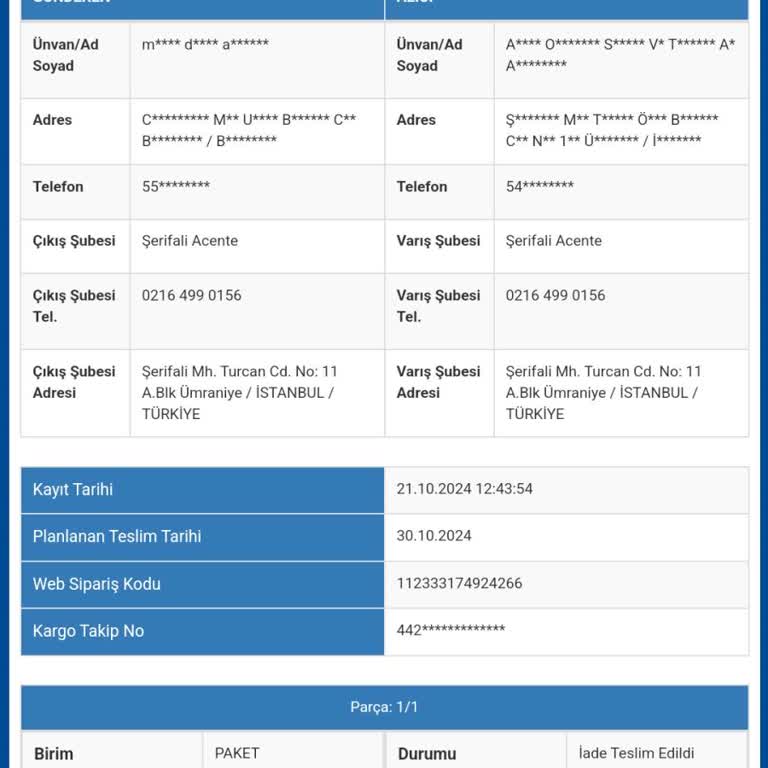 İade Edilmeyen Ücret Ve Yanıt Vermeyen Müşteri Hizmeti