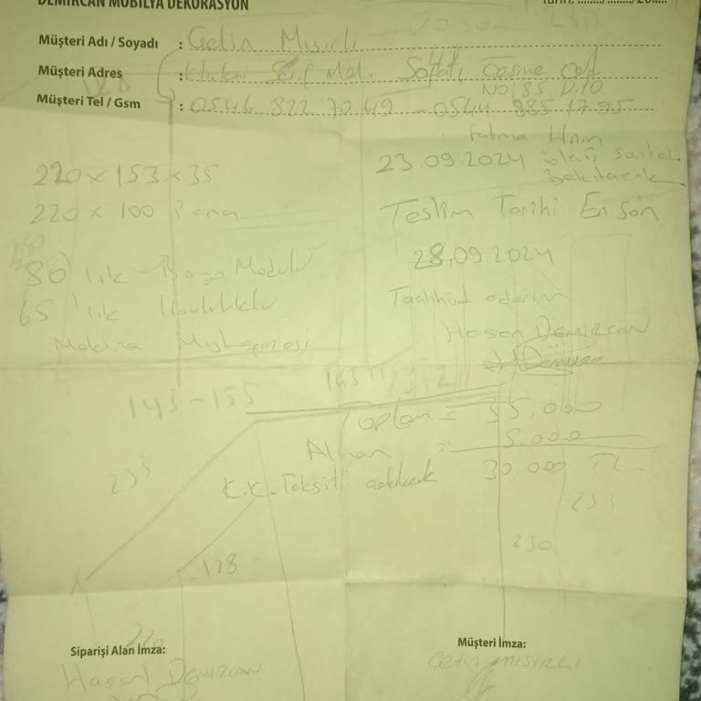 Mobilya Teslimatında Gecikme Ve İletişim Sorunu