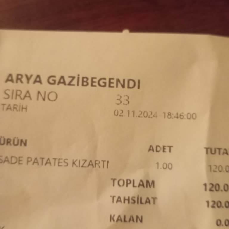 Arya Turistik Tesisleri Şikayeti