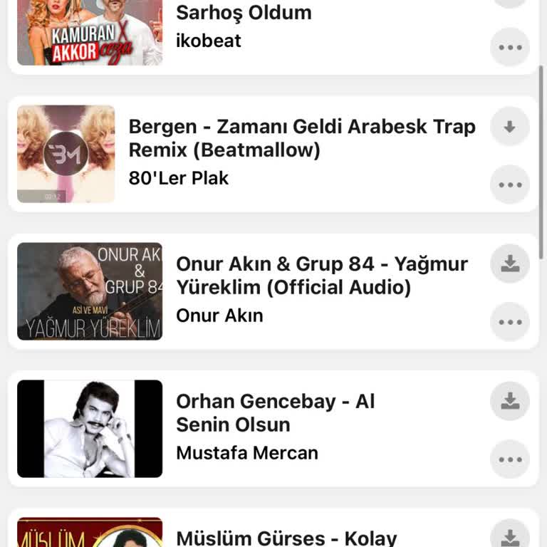 Müziklerim Kayboldu, İndirilenler Silindi