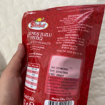BİM Marketten Aldığım Simbat Fıstık Paketinde Beklenmedik Çekirdek Sürprizi