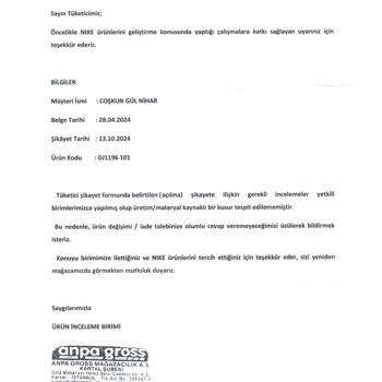 Ayakkabı Kalitesi Ve Müşteri Hizmetleri Sorunu