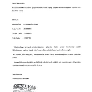 Ayakkabı Kalitesi Ve Müşteri Hizmetleri Sorunu