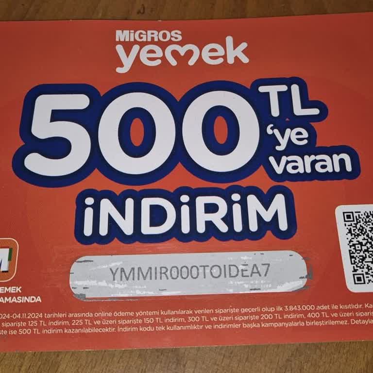 Migros Yemek İndirim Kuponu Mağduriyeti