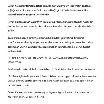 Calvin Klein Ayakkabılarda Hızlı Yıpranma Sorunu