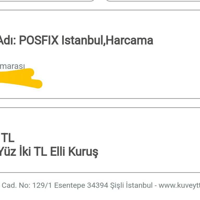 PosFix Para İademi İstiyorum