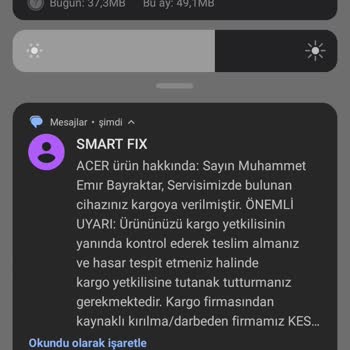 Acer Nitro 5 Ekran Sorunu Ve Servis Mağduriyeti