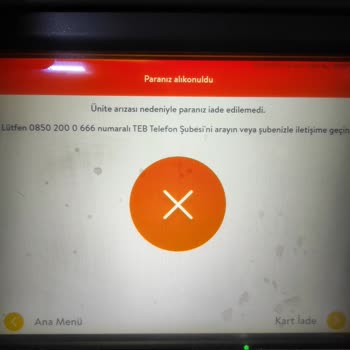 ATM Arızası Nedeniyle Mağduriyet Yaşadım