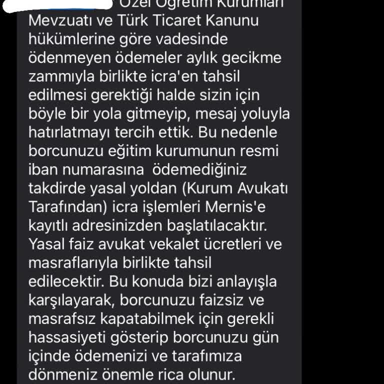 Eğitim Sertifikası Sorunu Ve İcra Tehdidi
