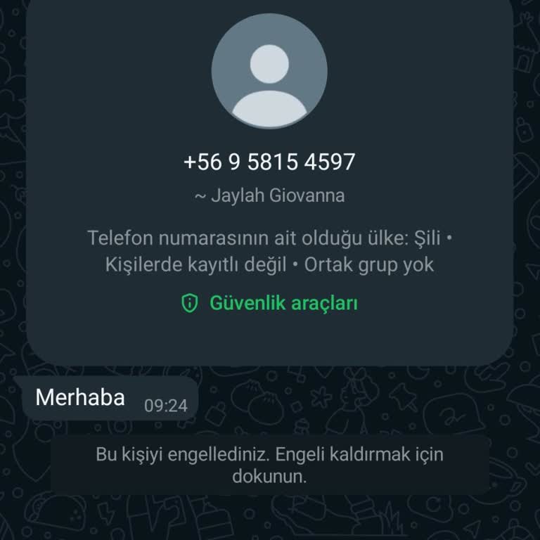 WhatsApp'ta Şili'den Gelen Şüpheli Mesaj Ve Güvenlik Endişesi