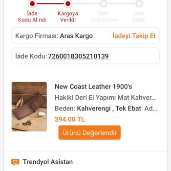 Trendyol New Coast Leather Farklı Ürün Gönderdi!
