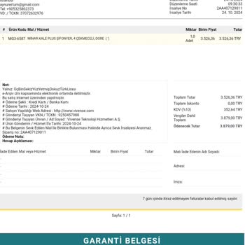 Vivense'den Kurulum Hizmeti Alamama Sorunu