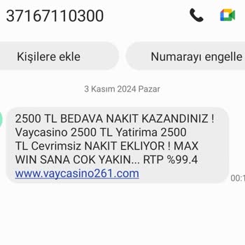 Vodafone'dan Gelen Bahis Mesajlarıyla Mücadele