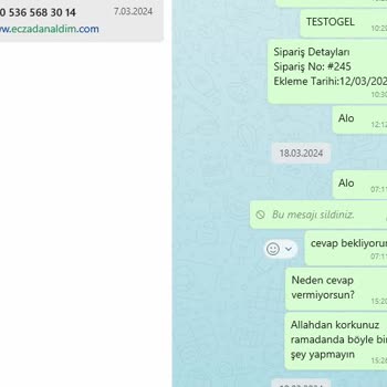 Yanlış Ve Tarihi Geçmiş Ürün Gönderimi