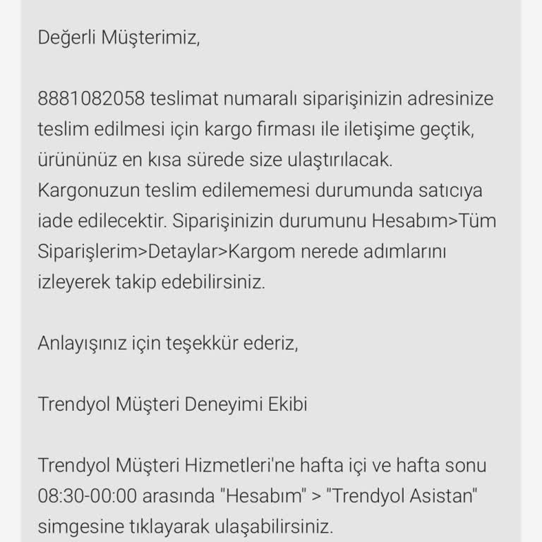 Kayıp Kargo Ve Yetersiz İletişim Sorunu