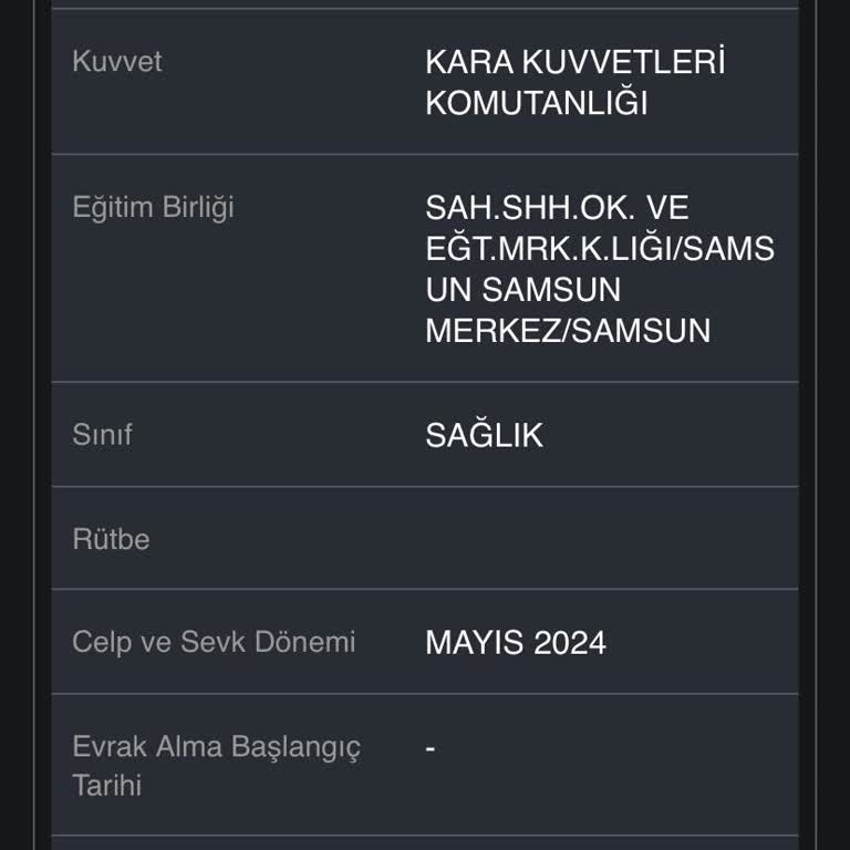 Askerlik Sevk Tarihi Yanlış Görünüyor