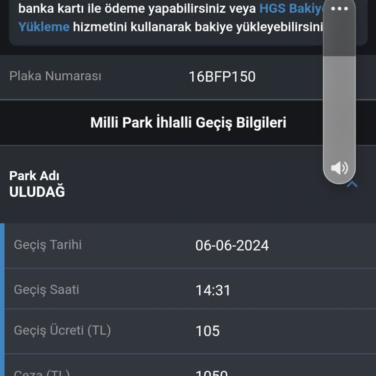 Uludağ Milli Parkı Geçiş Ücreti!