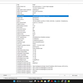 HP Victus Laptopta Performans Sorunu