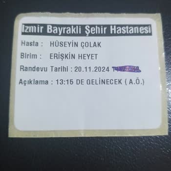 İzmir Şehir Hastanesi'nde Heyet Raporu Sürecindeki Karışıklık