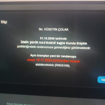 İzmir Şehir Hastanesi'nde Heyet Raporu Sürecindeki Karışıklık